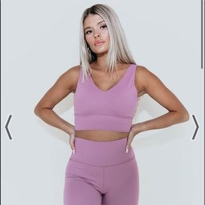 KITTENISH “EMILY LILAC SPORTS BRA” SZ XL